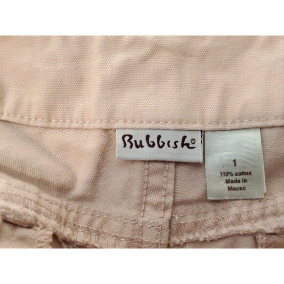 Vintage Pink Rubbish Jeans Y2K Long Leg Cuffed 4 Pockets Size 1, 29x32 Macau - Picture 3 of 8